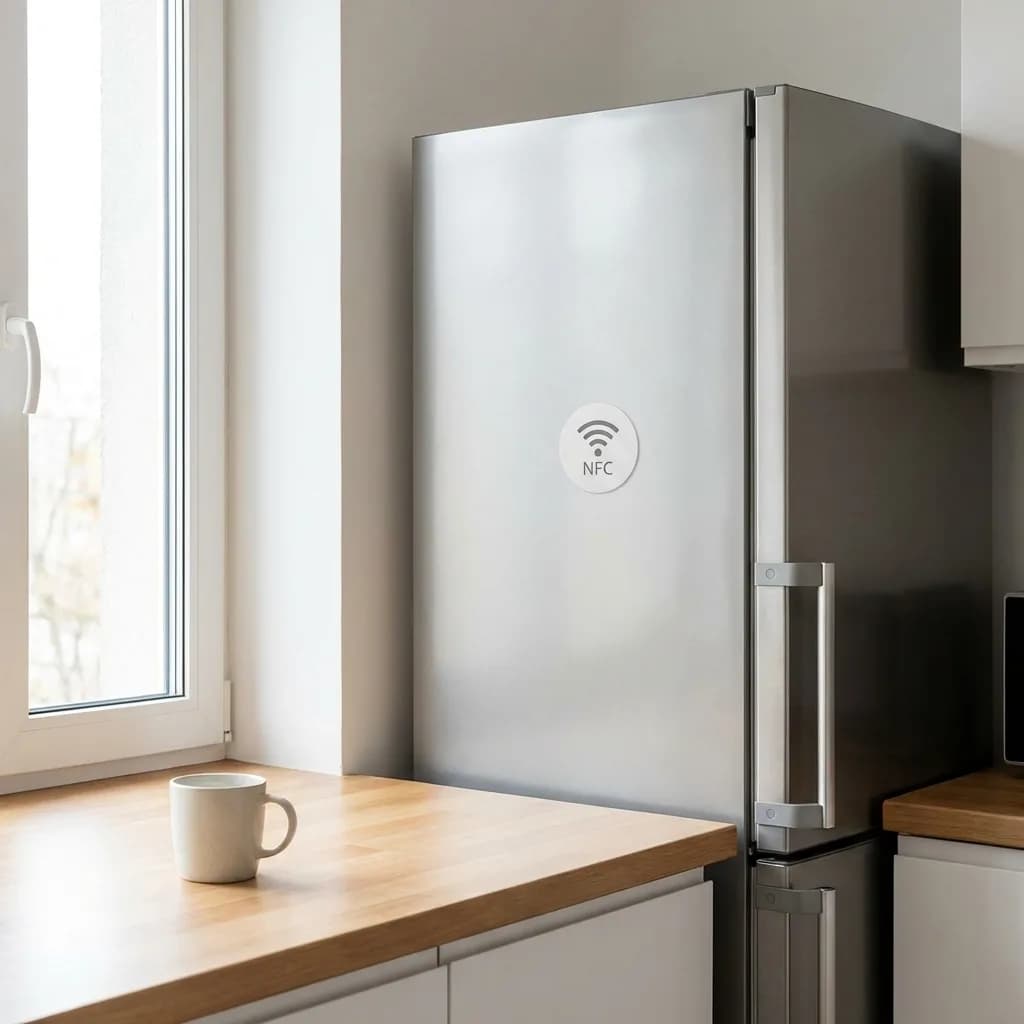 WiFi tag on refrigerator