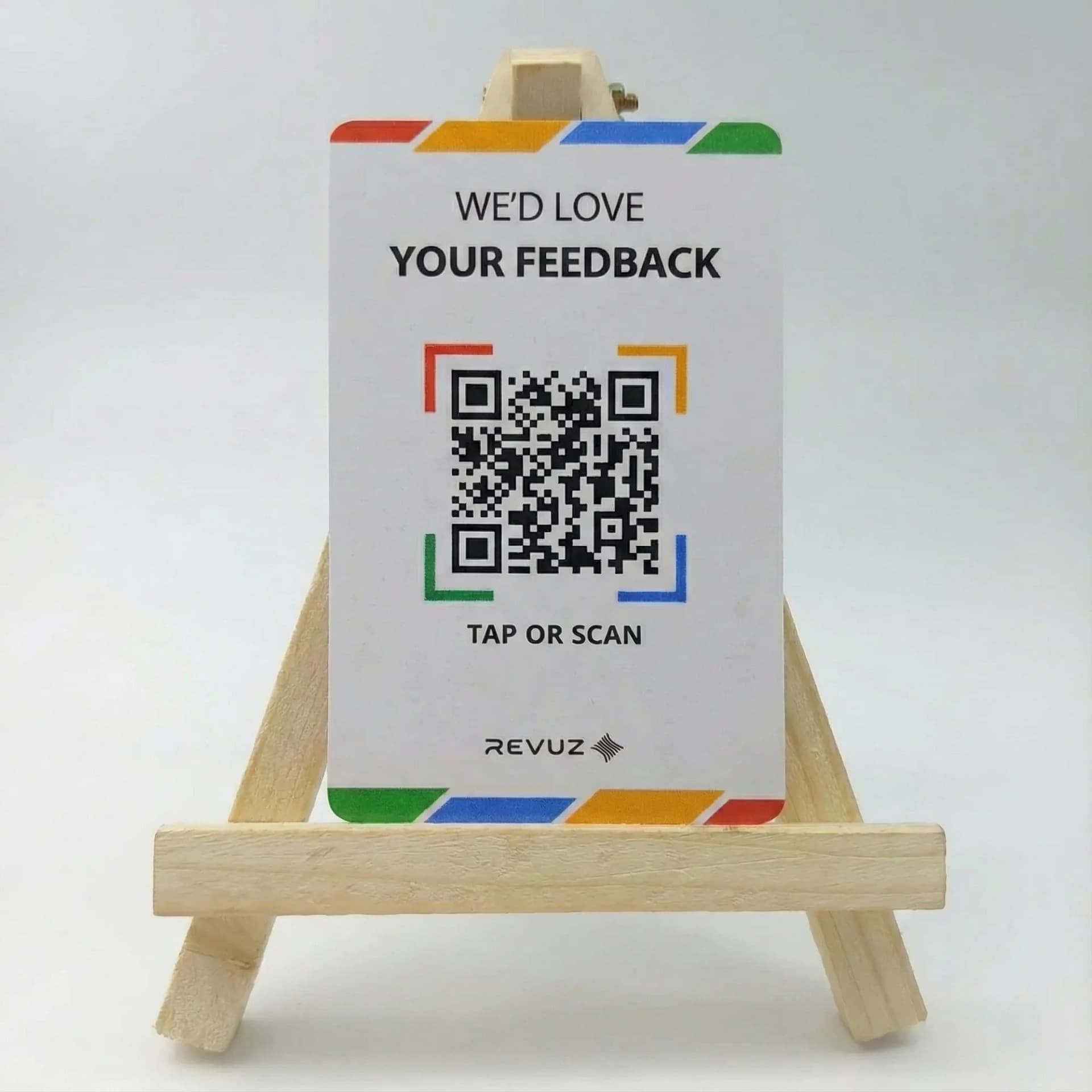 Revuz Review Card + Stand — Neo