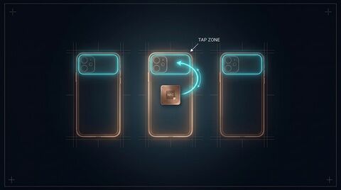 NFC tap zones on phones — where to tap an NFC tag