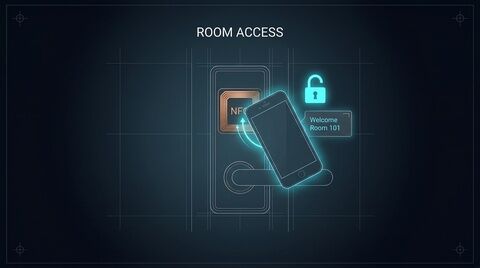 NFC hotel room access tag