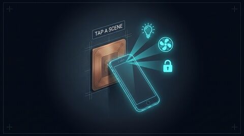 Tap an NFC tag to trigger a smart-home scene