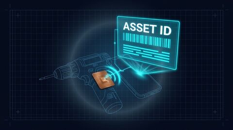 NFC tool and equipment asset-ID tag