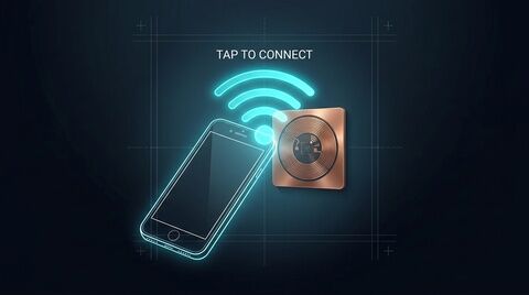Tap an NFC tag to connect to Wi-Fi