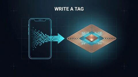 Writing data to an NFC tag