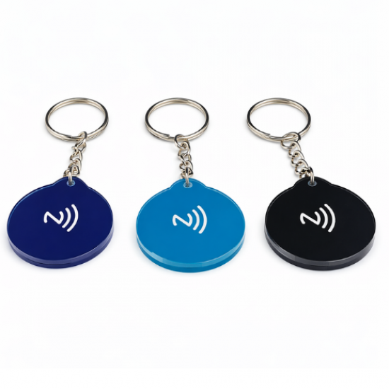 LINQS Acrylic NFC Keychain NTAG213 Chip (Pack of 3)