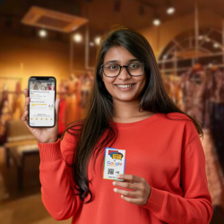 REVUZ | Google Review Card with QR Code and NFC Chip | Tap or Scan | Zero Hassle Self Setup (86x54mm) (White)