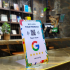 REVUZ Google Review Standee with QR Code and NFC chip | Tap or Scan | Elevate Your Online Reputation Effortlessly | Zero Hassle Self-Setup (White)