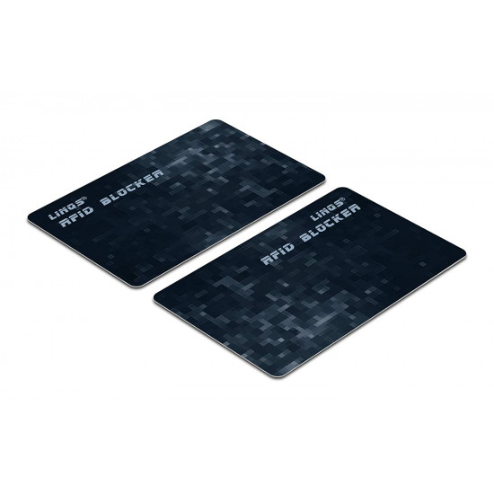 LINQS® RFID/NFC Blocking Card: Protects Contactless Credit/Debit Cards from Theft | Makes Wallet RFID Safe | Great Blocking Range | Premium Finish