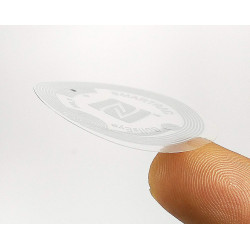 LINQS® Transparent NFC Action Tags | Set of 6 | Best scan Strength | for All NFC Phones | Smartrac Bullseye NTAG213