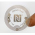 LINQS® Transparent NFC Action Tags | Set of 4 | Best scan Strength | for All NFC Phones | Smartrac Bullseye NTAG213