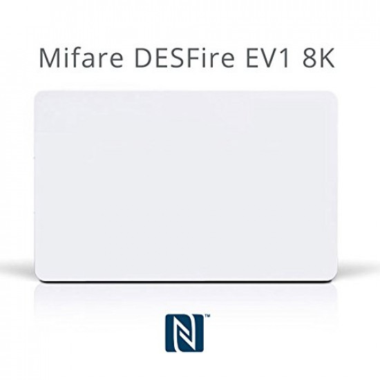LINQS Highest Memory PVC NFC Card (Set of 2)| NXP Mifare DESFire EV1 8K chip | Printable | for All Phones
