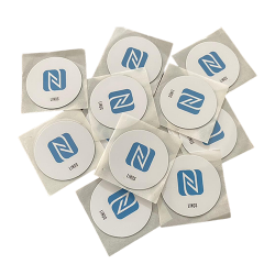 LINQS® - High Memory NTAG216 NFC Phone Back Stickers (Pack of 2) | for NFC Business Card (Anti Metal Back)