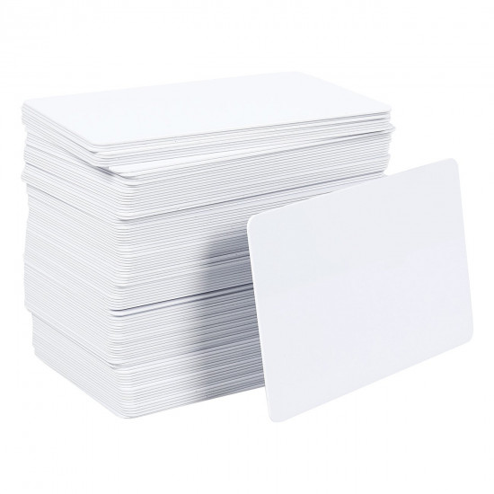 LINQS® NFC PVC Card Matte Finish (Set of 10) | NXP NTAG213 Chip | White - ID Card Printer Printable