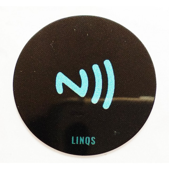 LINQS® - High Memory NTAG215 NFC Stickers (Set of 6) | Waterproof | Compatible with All NFC Phones, Amiibo & TagMo